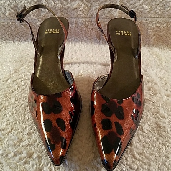 stuart weitzman animal print shoes